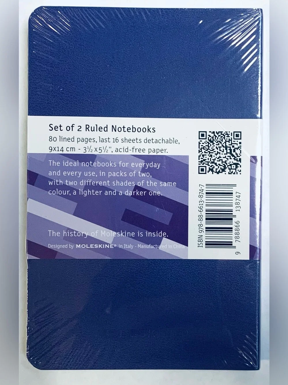 2 Moleskine Volant Ruled Notebooks Light Violet Purple Soft Cover 3.5 x 5.5
